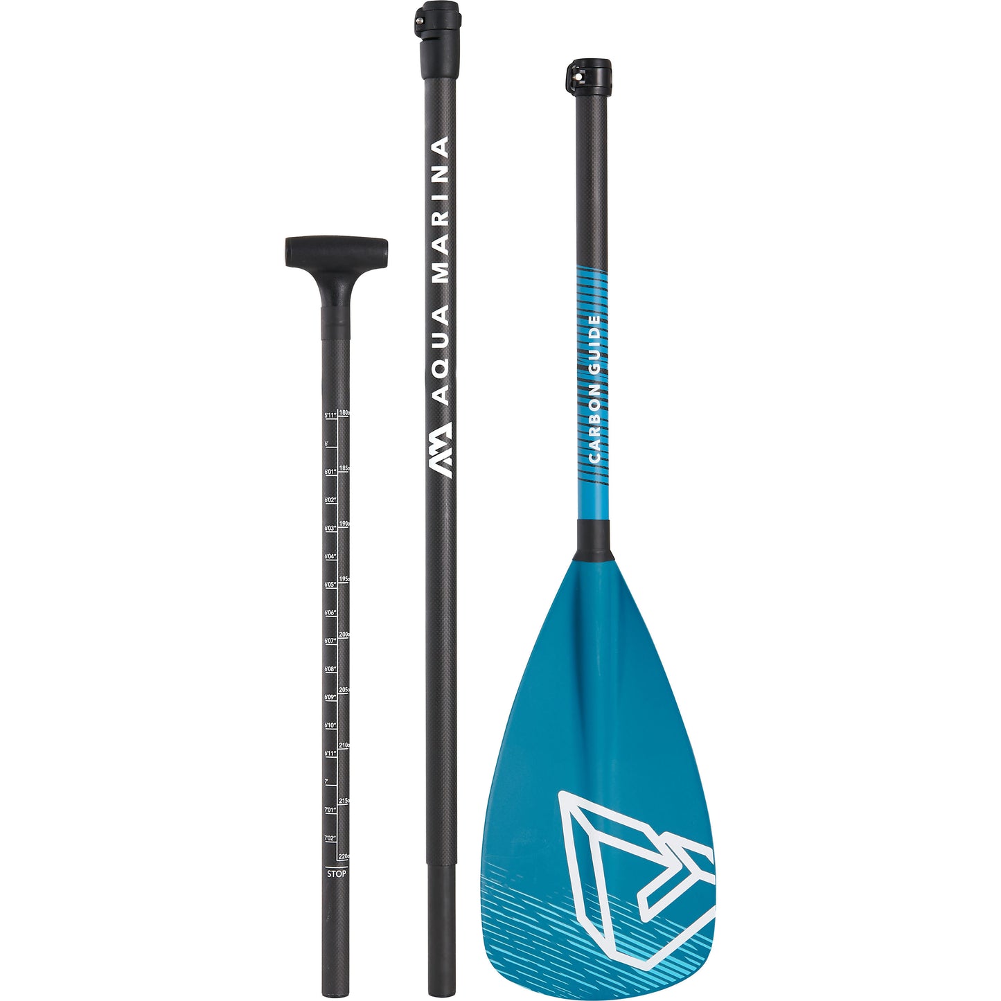Aqua Marina - CARBON GUIDE Pagaie iSUP réglable en carbone/fibre de verre (3 sections)