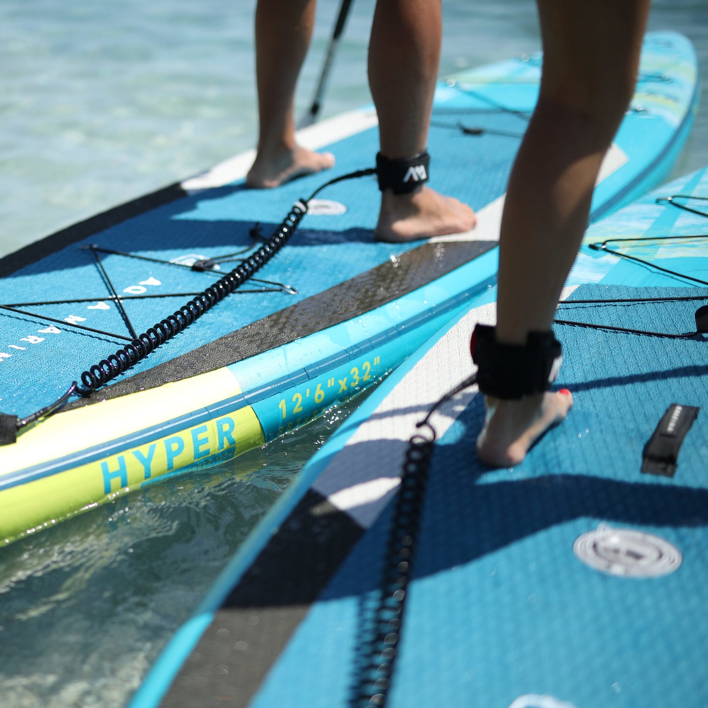 Aqua Marina - Leash spiralé pour planche à pagaie de 10 pouces