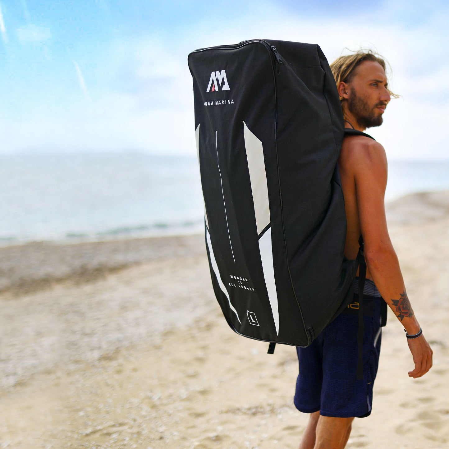 Aqua Marina - Premium Zip Backpack - L
