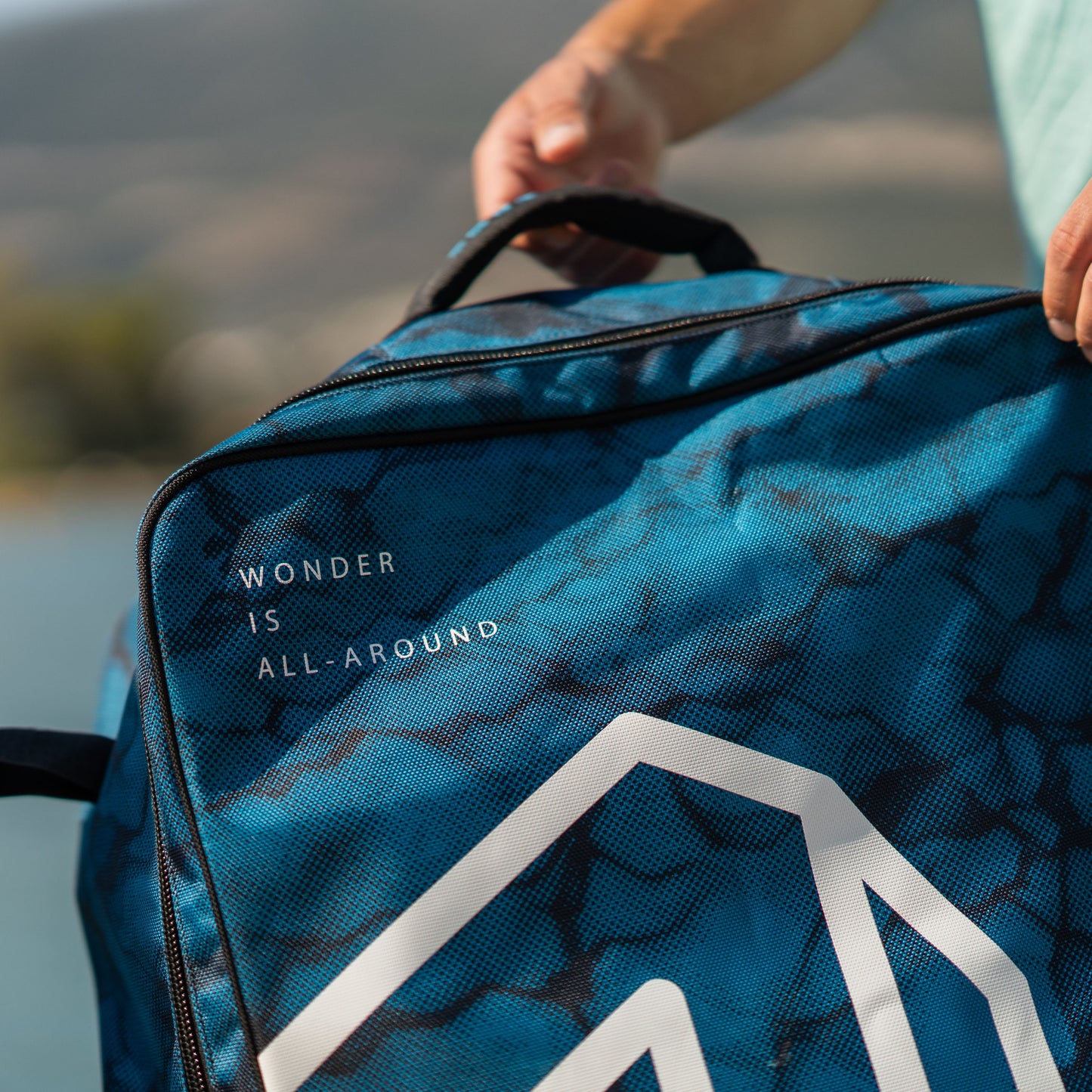 Aqua Marina - Premium Luggage Bag - (Blueberry) with rolling wheel 132L