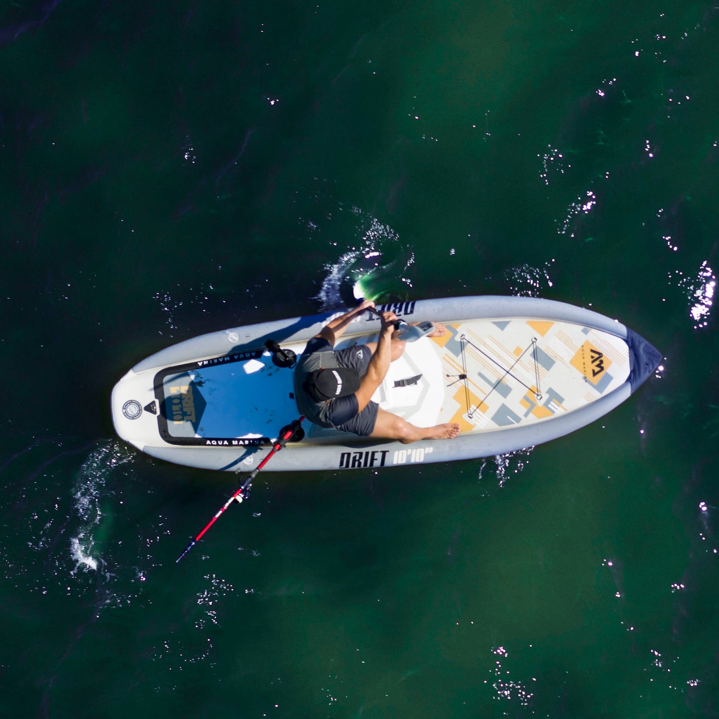 Aqua Marina - Planche de stand up paddle gonflable (iSup) pour la pêche à la dérive
