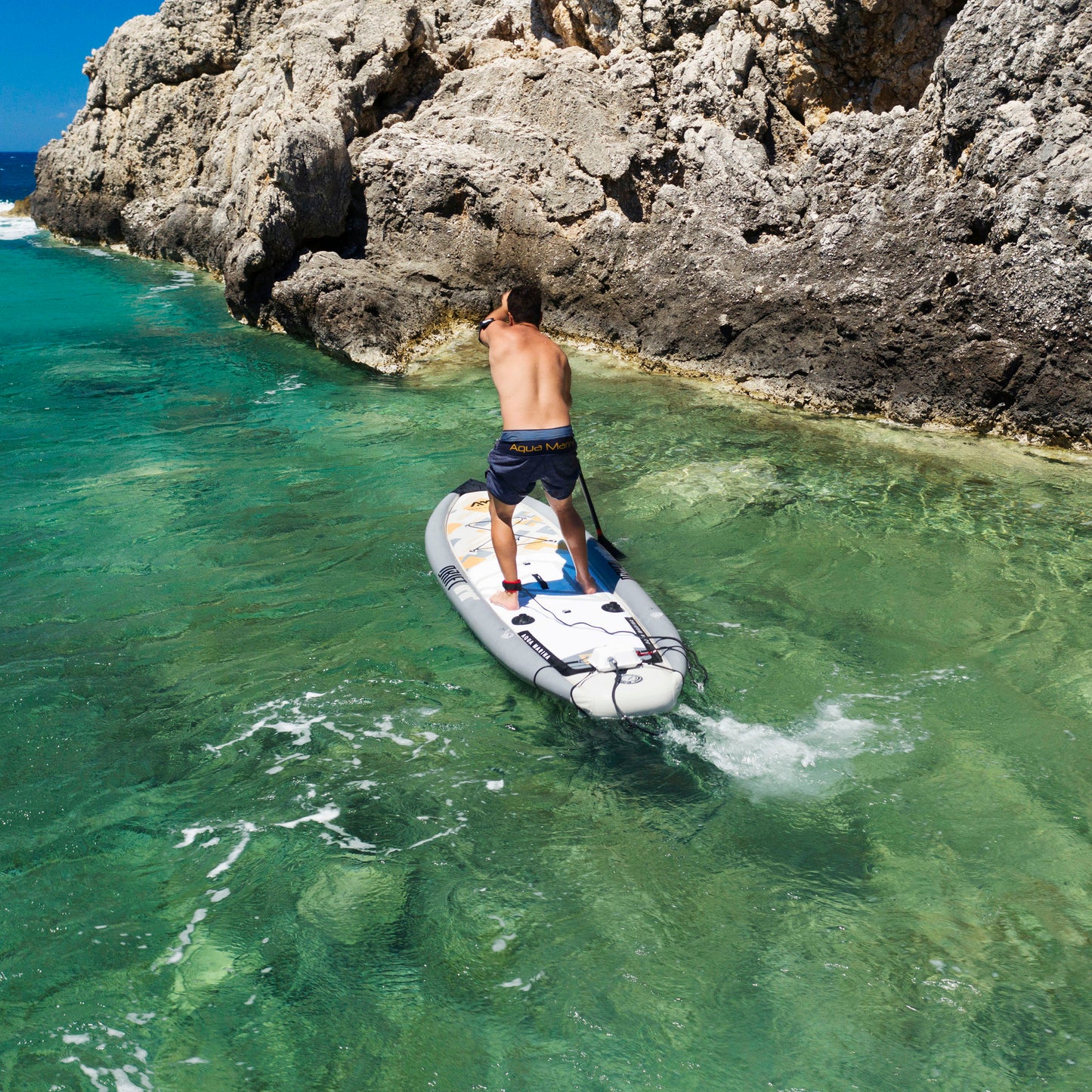 Aqua Marina - Planche de stand up paddle gonflable (iSup) pour la pêche à la dérive