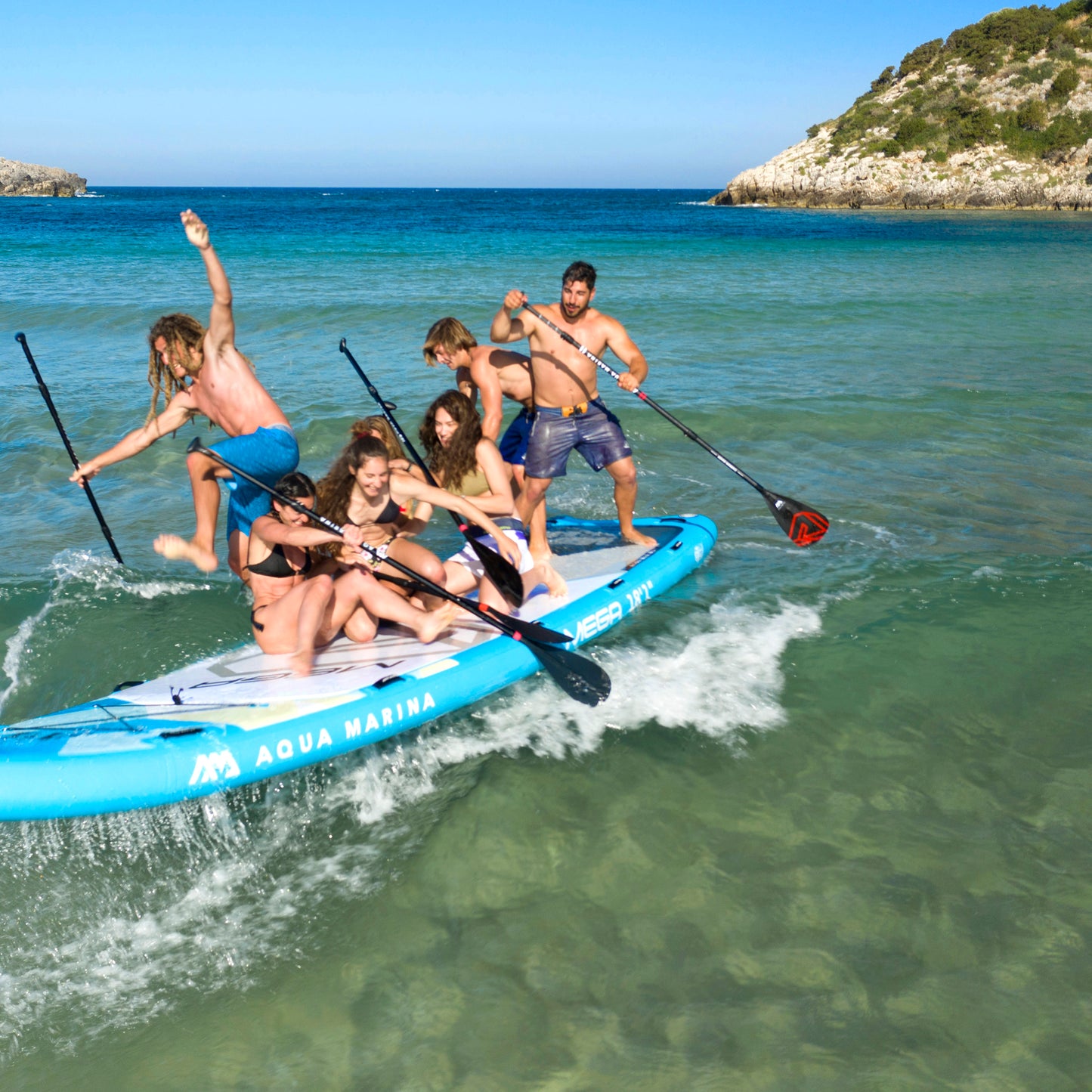 Aqua Marina - MEGA 18' 1" Multi-Person Inflatable Stand Up Paddle Board (iSup)