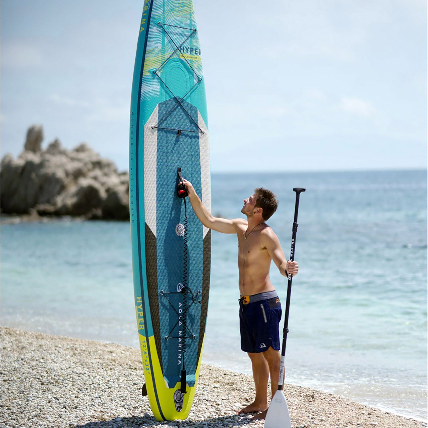 Aqua Marina - HYPER 12' 6" Touring Inflatable Stand Up Paddle Board (iSup)