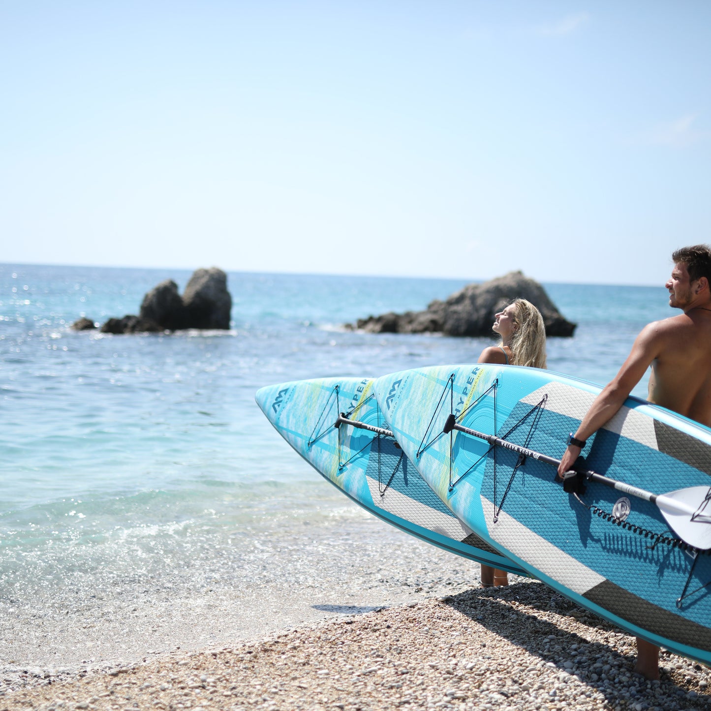 Aqua Marina - HYPER 12' 6" Touring Inflatable Stand Up Paddle Board (iSup)