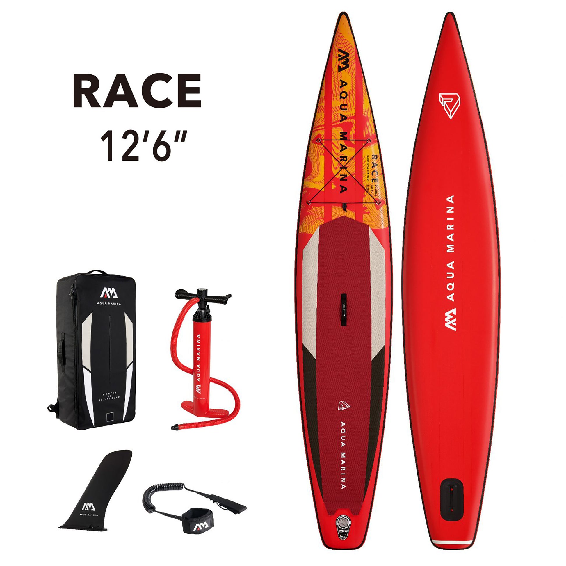 Aqua Marina - RACE 12' 6" Racing Inflatable Stand Up Paddle Board (iSup) - Aqua Marina