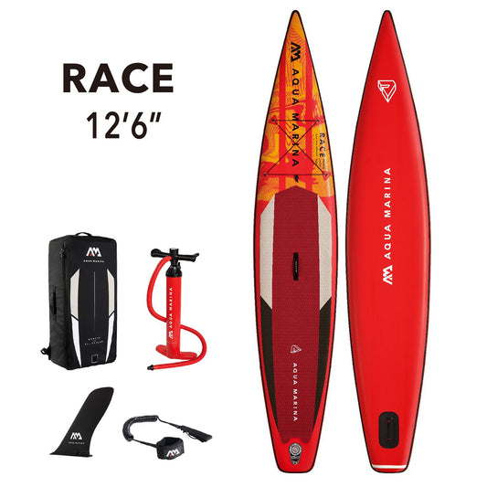 Aqua Marina - RACE 12' 6" Racing Inflatable Stand Up Paddle Board (iSup) - Aqua Marina