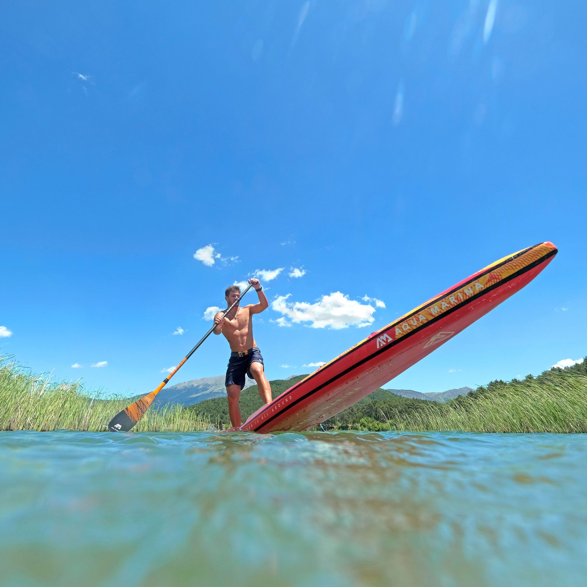 Aqua Marina - RACE 12' 6" Racing Inflatable Stand Up Paddle Board (iSup) - Aqua Marina