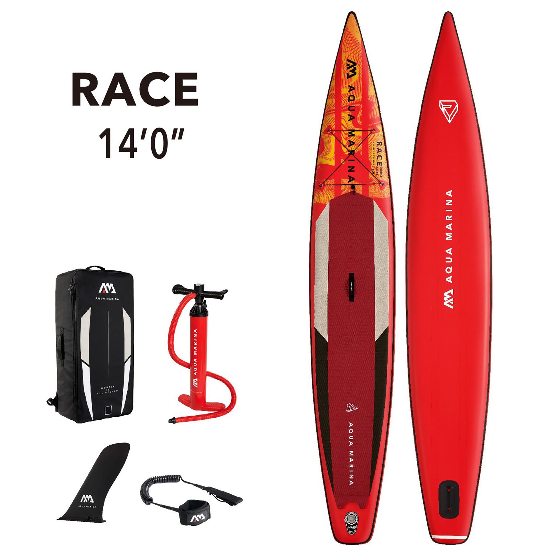 Aqua Marina - RACE 14' Racing Inflatable Stand Up Paddle Board (iSup) - Aqua Marina
