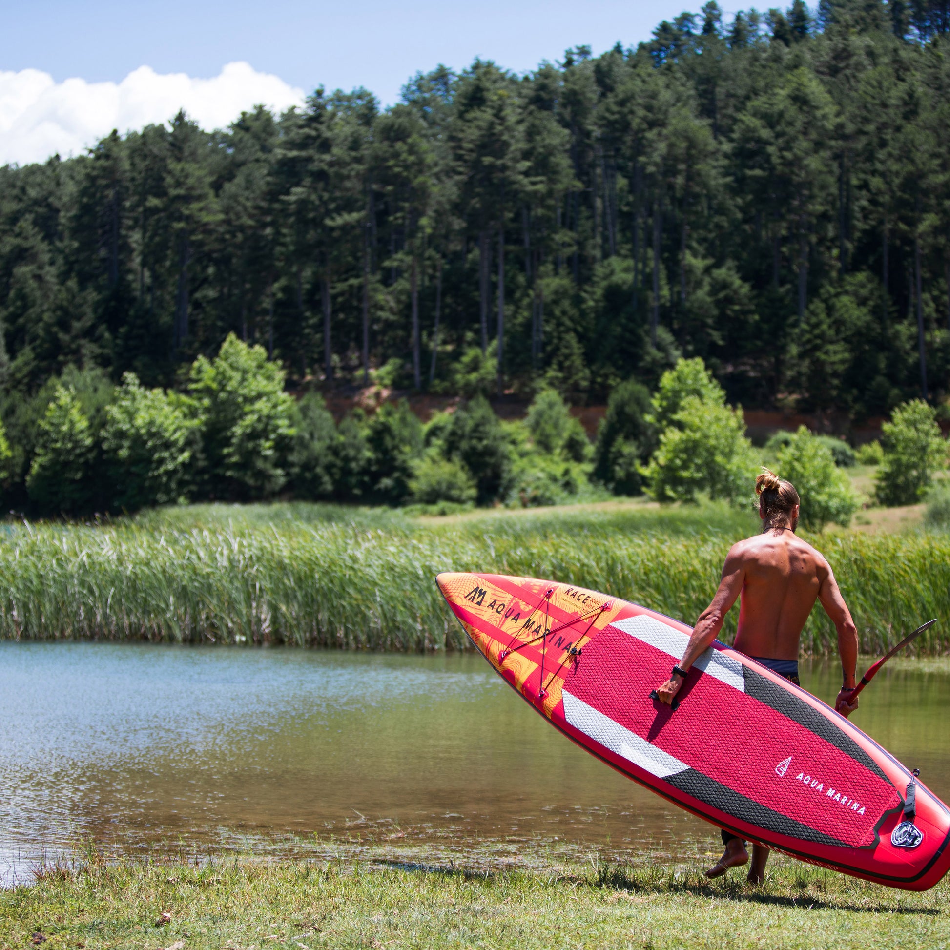 Aqua Marina - RACE 14' Racing Inflatable Stand Up Paddle Board (iSup) - Aqua Marina
