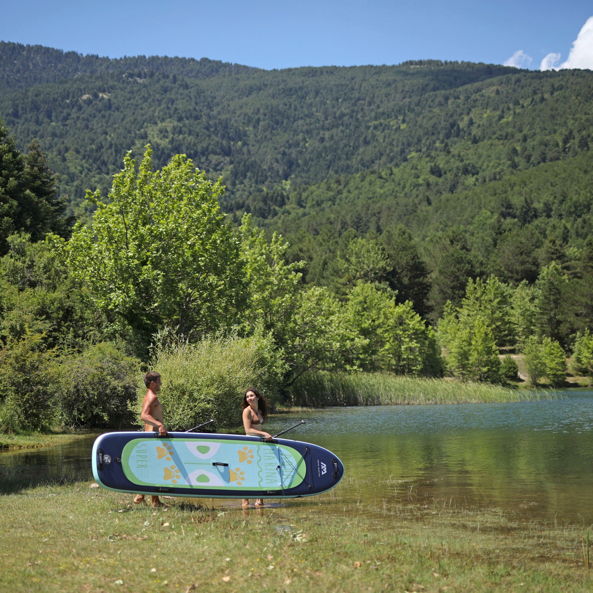 Aqua Marina - SUPER TRIP 12'2" Family Inflatable Stand Up Paddle Board (iSup) - Aqua Marina