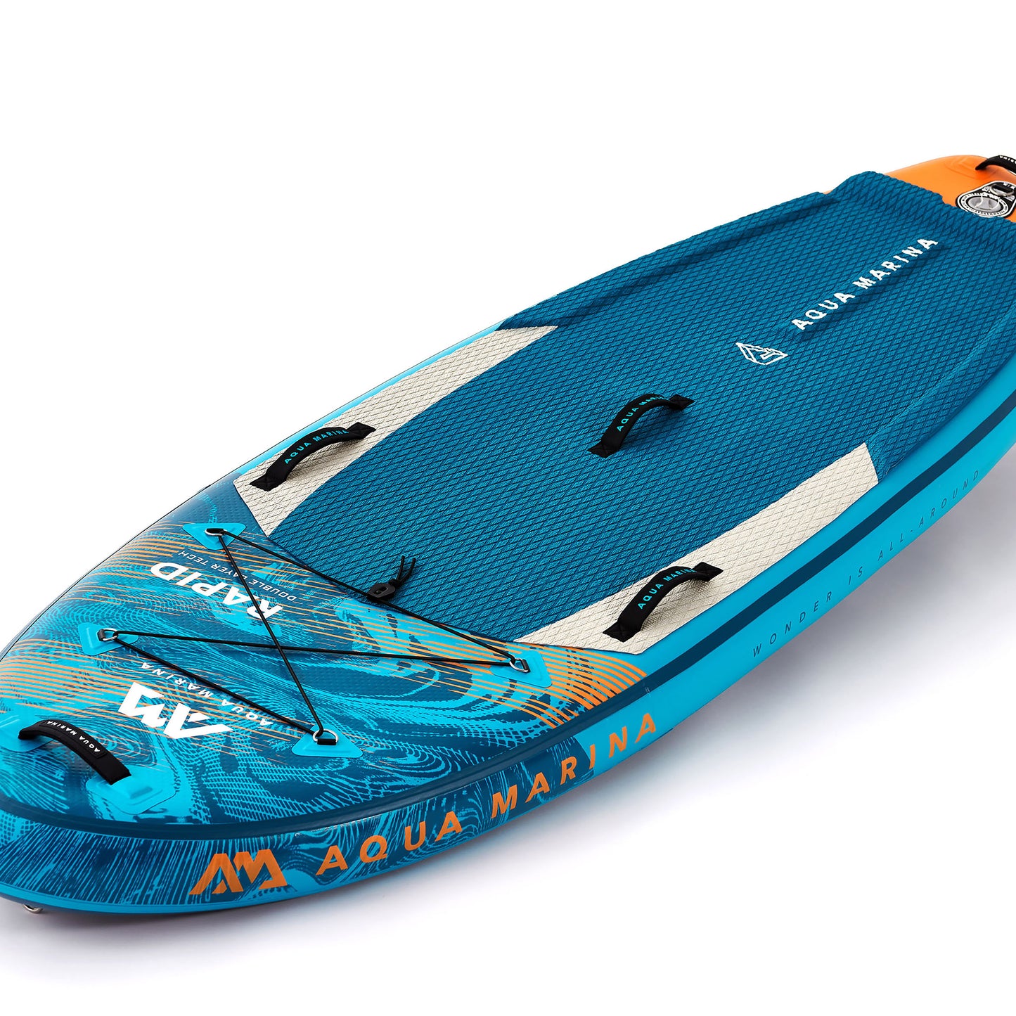 Aqua Marina - RAPID 9' 6" White Water Inflatable Stand Up Paddle Board (iSup)