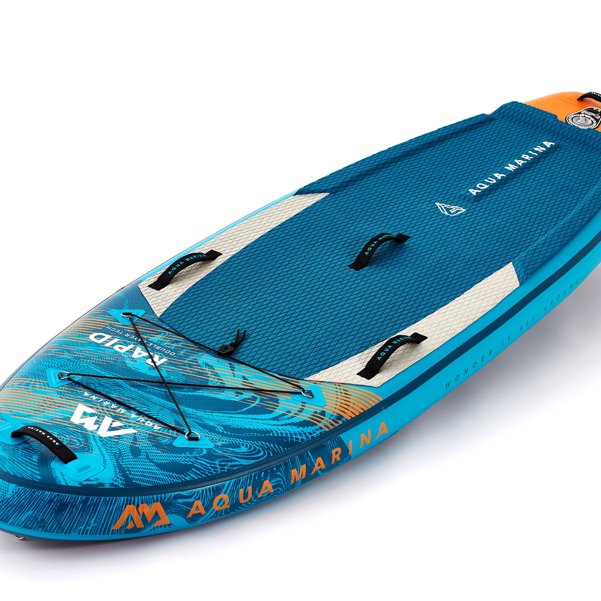 Aqua Marina - RAPID 9' 6" White Water Inflatable Stand Up Paddle Board (iSup) - Aqua Marina