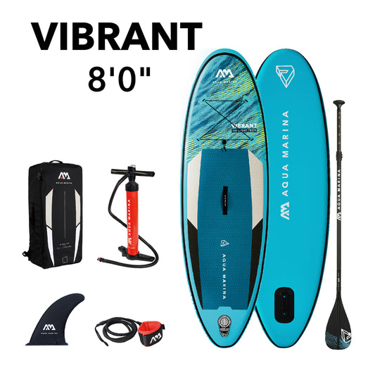 Aqua Marina - VIBRANT 8' Youth Inflatable Stand Up Paddle Board (iSup) - Aqua Marina