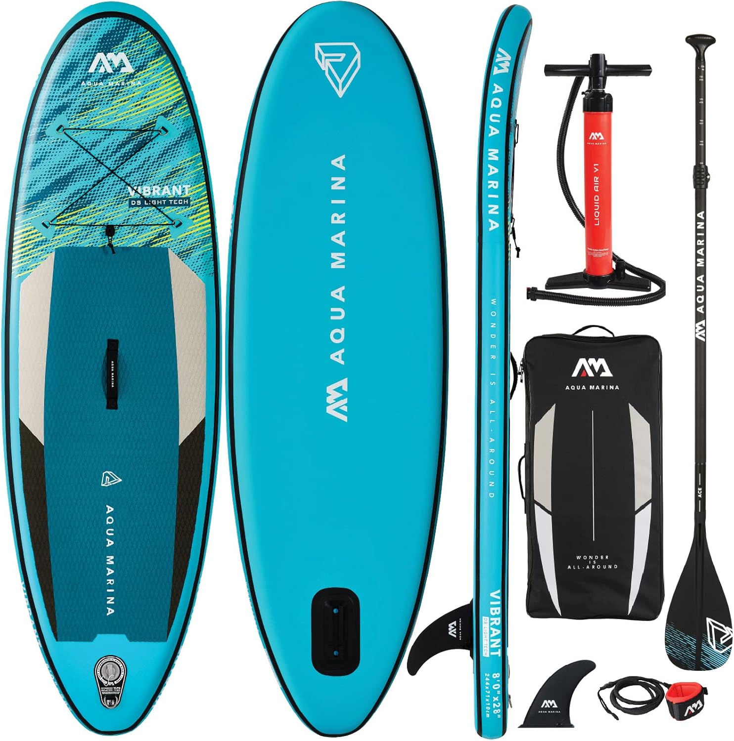 Aqua Marina - VIBRANT 8' Youth Inflatable Stand Up Paddle Board