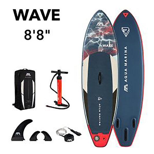 Aqua Marina - WAVE 8' 8" Surf Inflatable Stand Up Paddle Board (iSup) - Aqua Marina