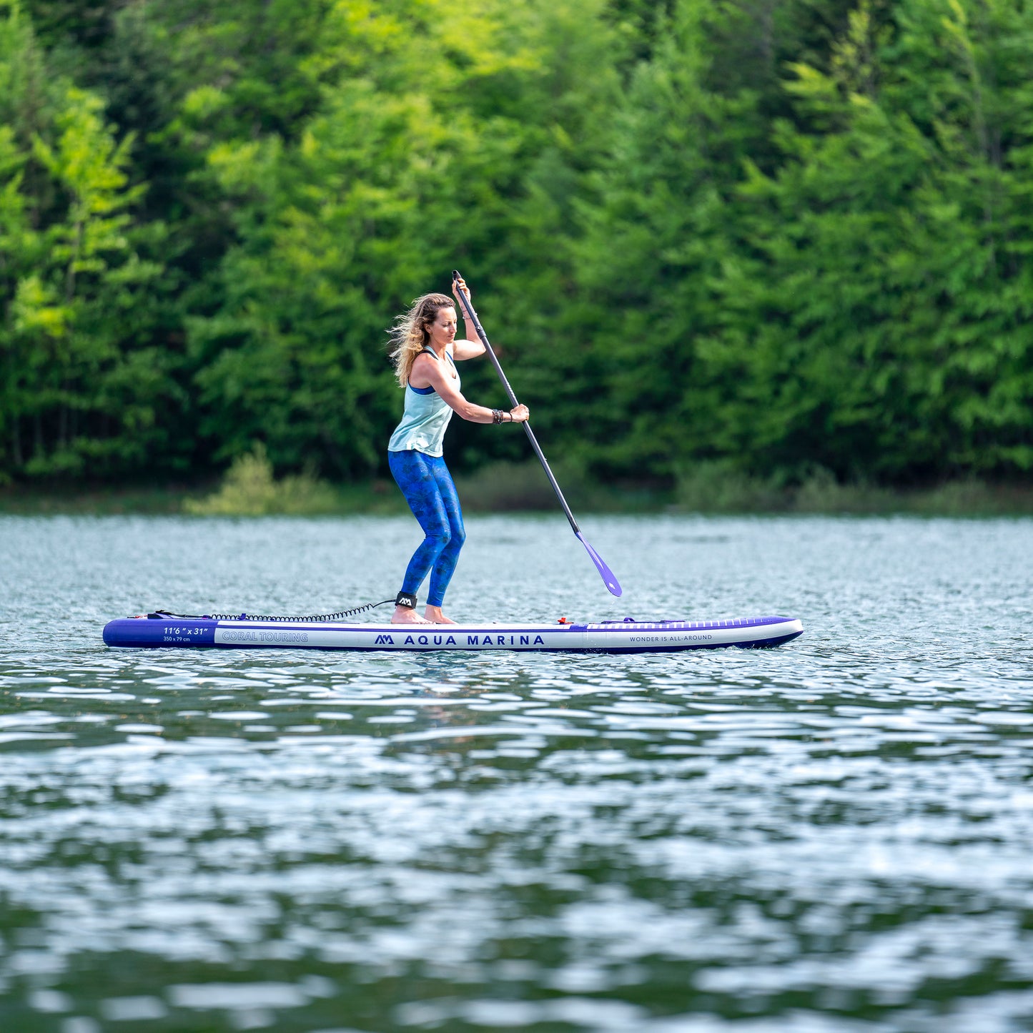 Aqua Marina - Planche de stand up paddle gonflable CORAL Touring (Night Fade) 11' 6" (iSup)