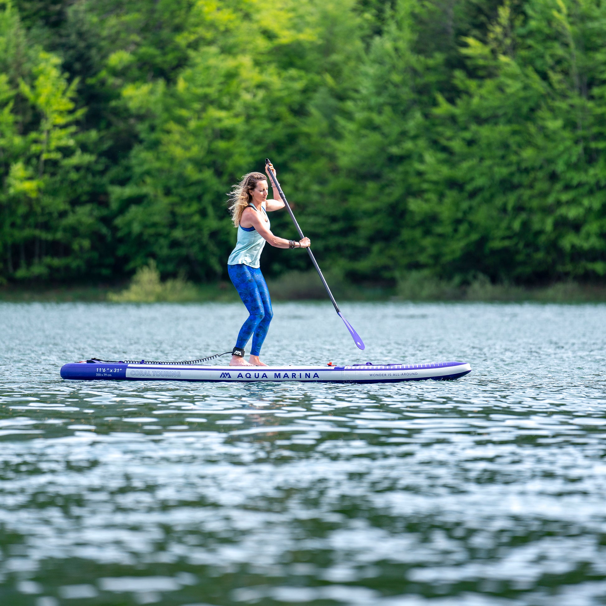 Aqua Marina - CORAL Touring (Night Fade) 11' 6" Inflatable Stand Up Paddle Board (iSup) - Aqua Marina