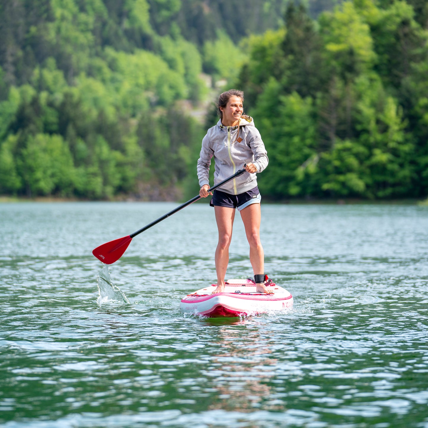 Aqua Marina - CORAL Touring (Raspberry) 11' 6" Inflatable Stand Up Paddle Board (iSup)