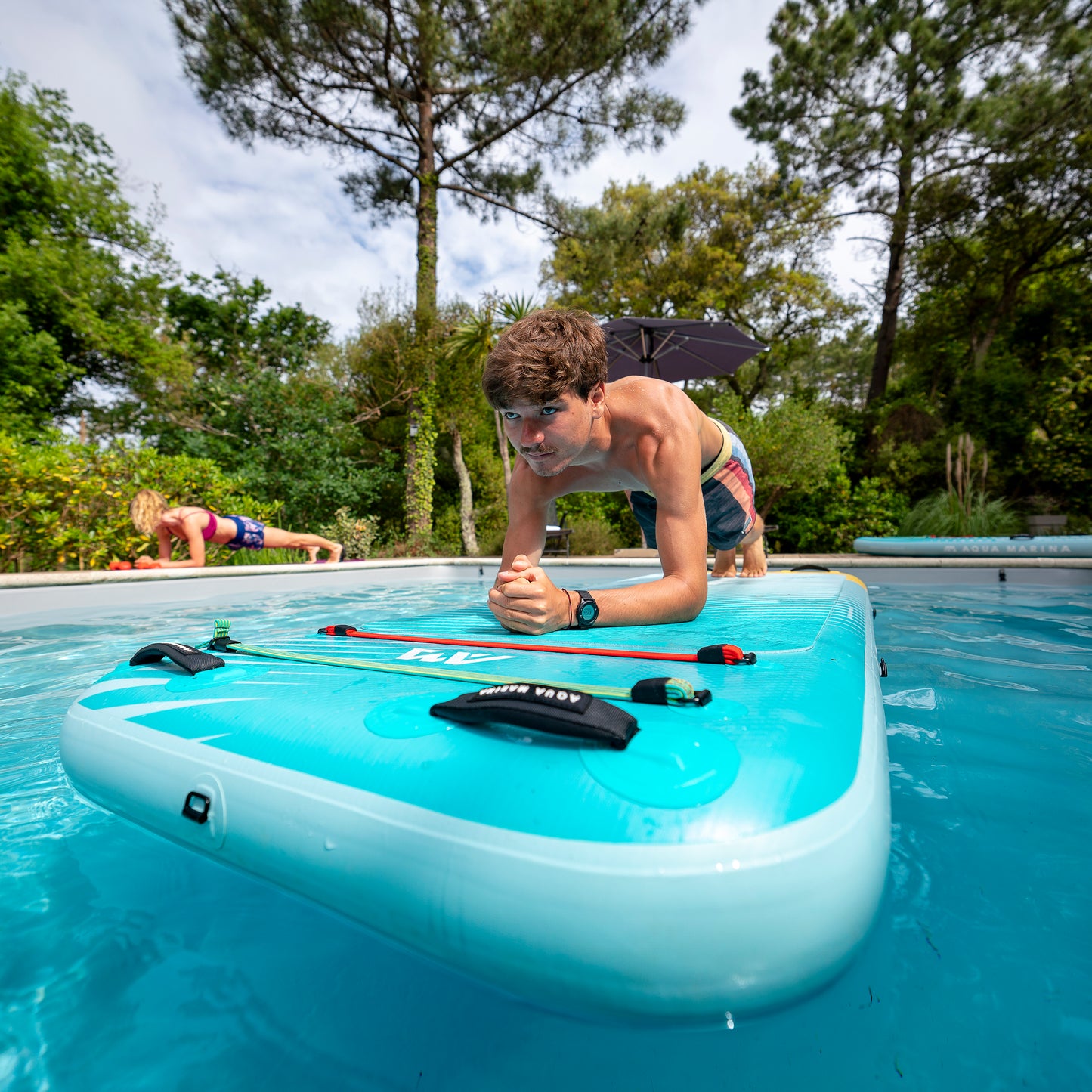 Aqua Marina - PEACE 8'2" Inflatable Fitness Mat w/Carry Strap