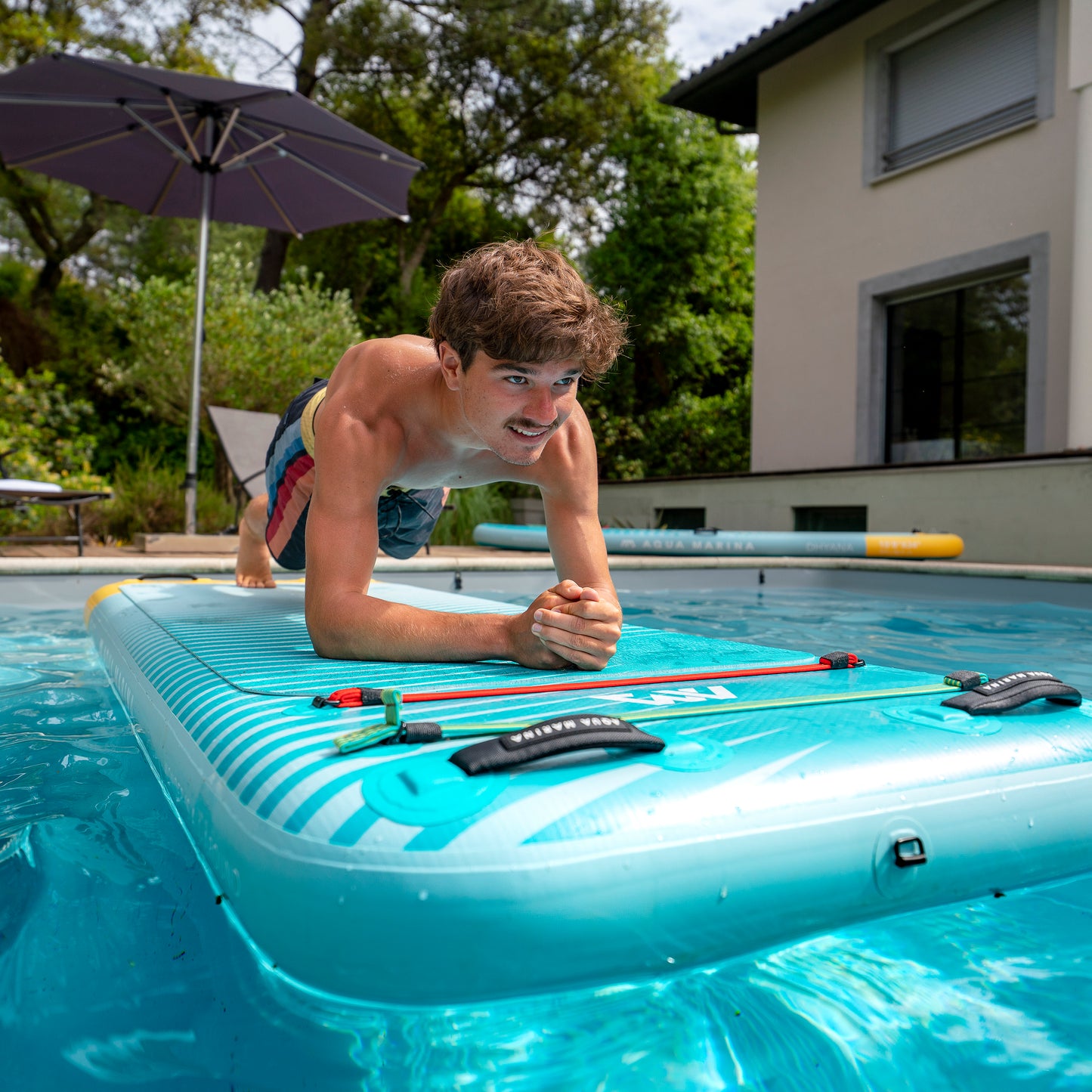 Aqua Marina - PEACE 8'2" Inflatable Fitness Mat w/Carry Strap