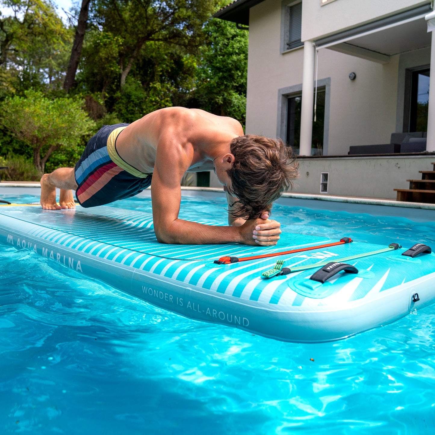 Aqua Marina - PEACE 8'2" Inflatable Fitness Mat w/Carry Strap