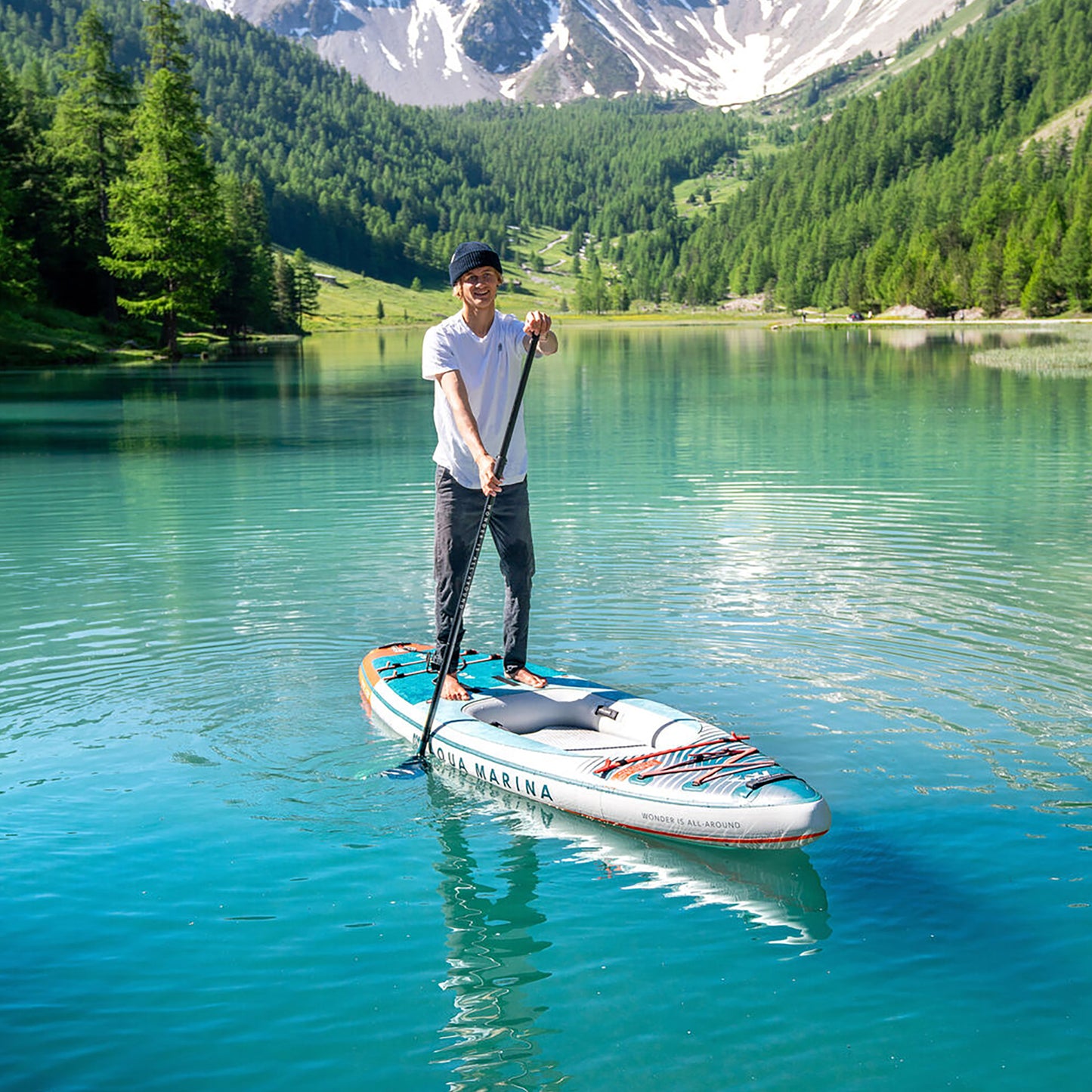 Aqua Marina - CASCADE 11'2" Planche iSUP hybride polyvalente avec pagaie