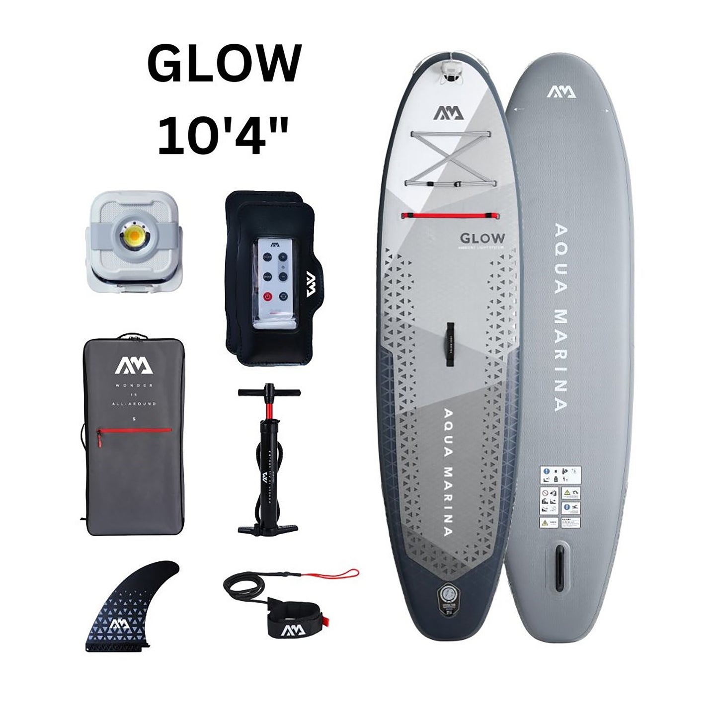 Aqua Marina - GLOW 10'4" iSUP polyvalent avec système d'éclairage ambiant