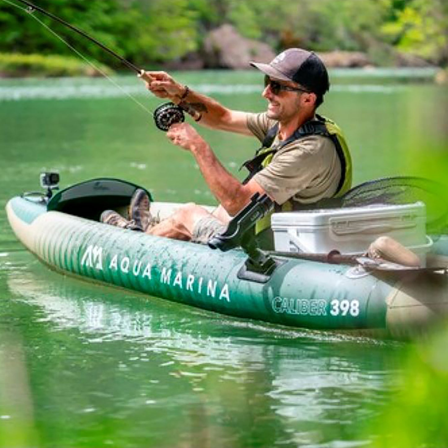 Aqua Marina - Kayak de pêche Caliber 1/2 personne