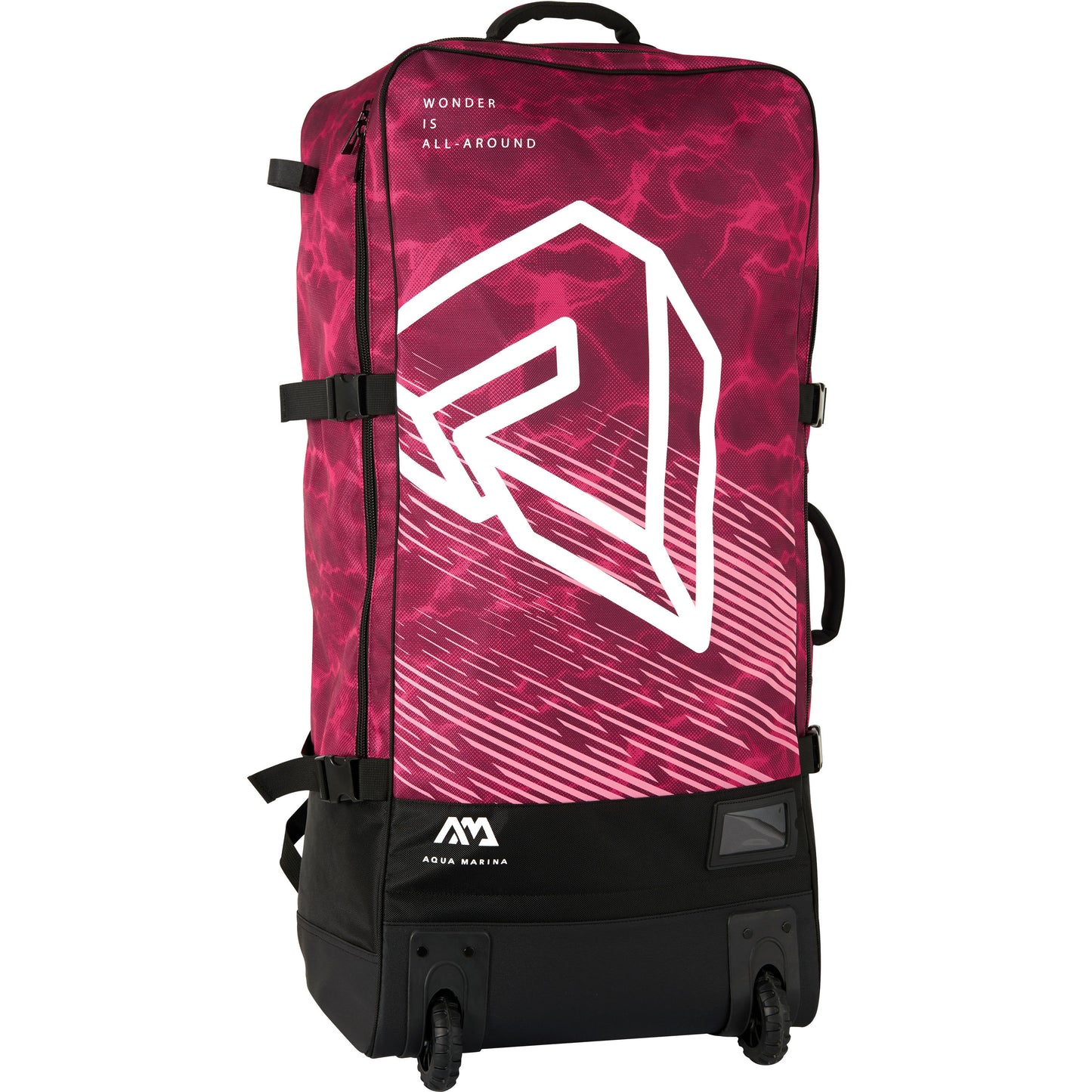 Aqua Marina - Premium Luggage Bag - (Raspberry) with rolling wheel 132L