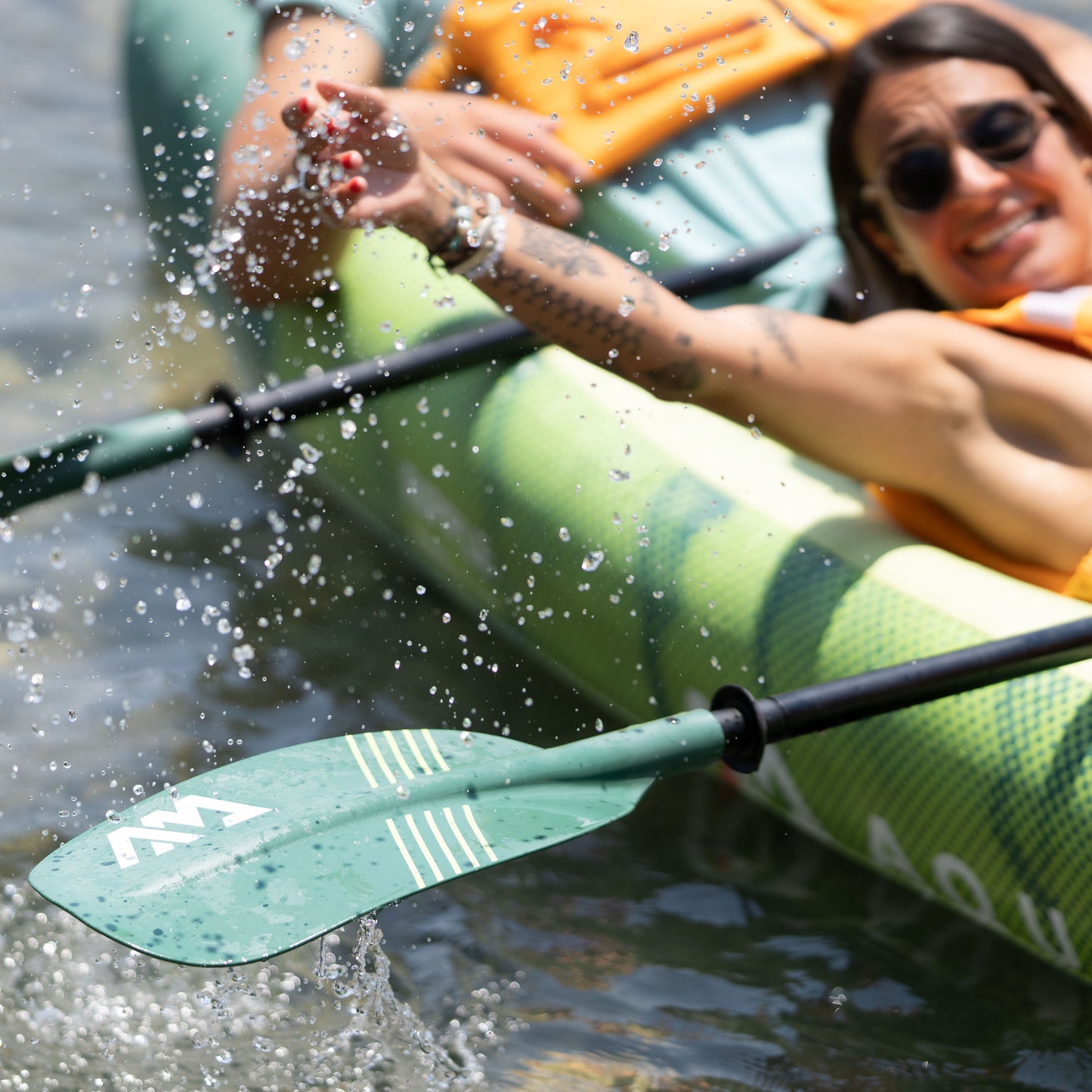Aqua Marina - Pagaie de canoë et kayak 2 en 1 en aluminium RIPPLE-TECH