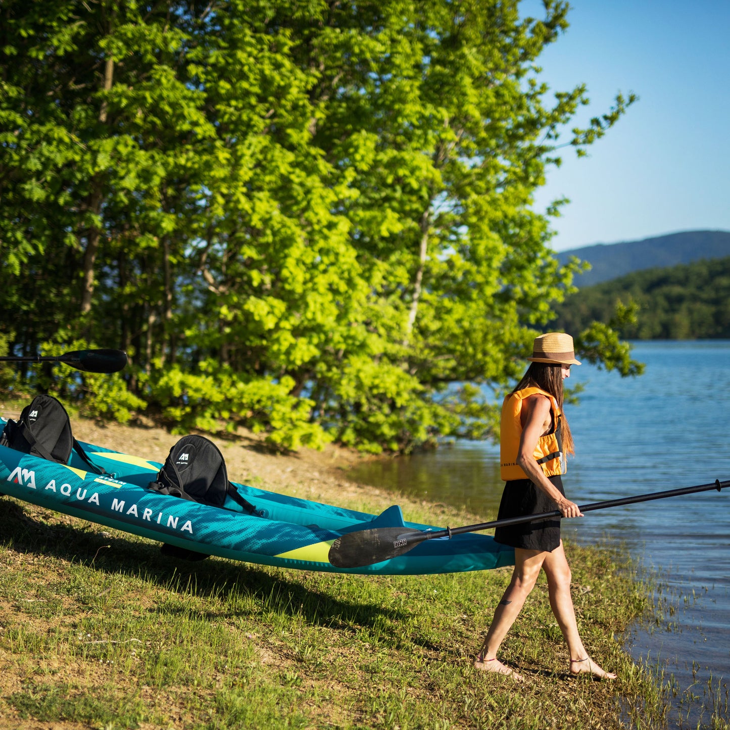 Aqua Marina - Kayak gonflable STEAM 412 13'6” pour 2 personnes