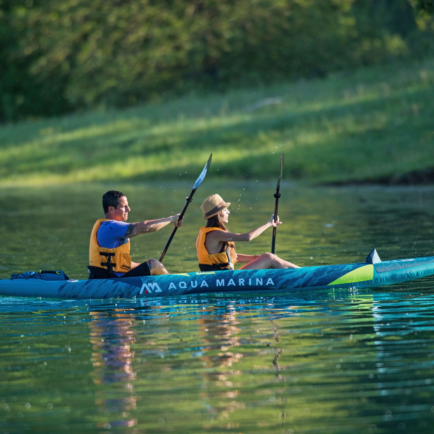Aqua Marina - Kayak gonflable STEAM 412 13'6” pour 2 personnes