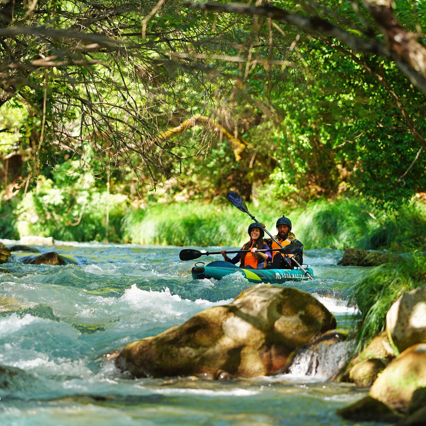 Aqua Marina - Kayak gonflable STEAM 412 13'6” pour 2 personnes