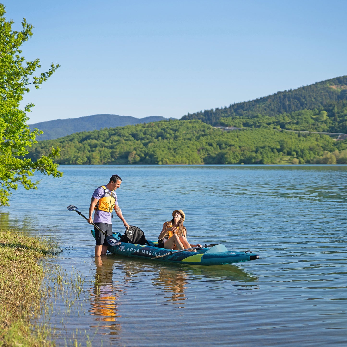 Aqua Marina - Kayak gonflable STEAM 412 13'6” pour 2 personnes