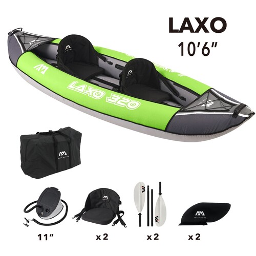 Aqua Marina Canada Inflatable Stand Up Paddle Boards, Boats & Kayaks - Boats  & Kayaks Reinforced Kayak - Ripple-370 Recreational Canoe - 3 Person