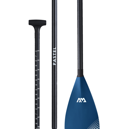 Aqua Marina - 2023 Pastel (navy) Adjustable Fiberglass/carbon Isup Paddle (3 Pcs)