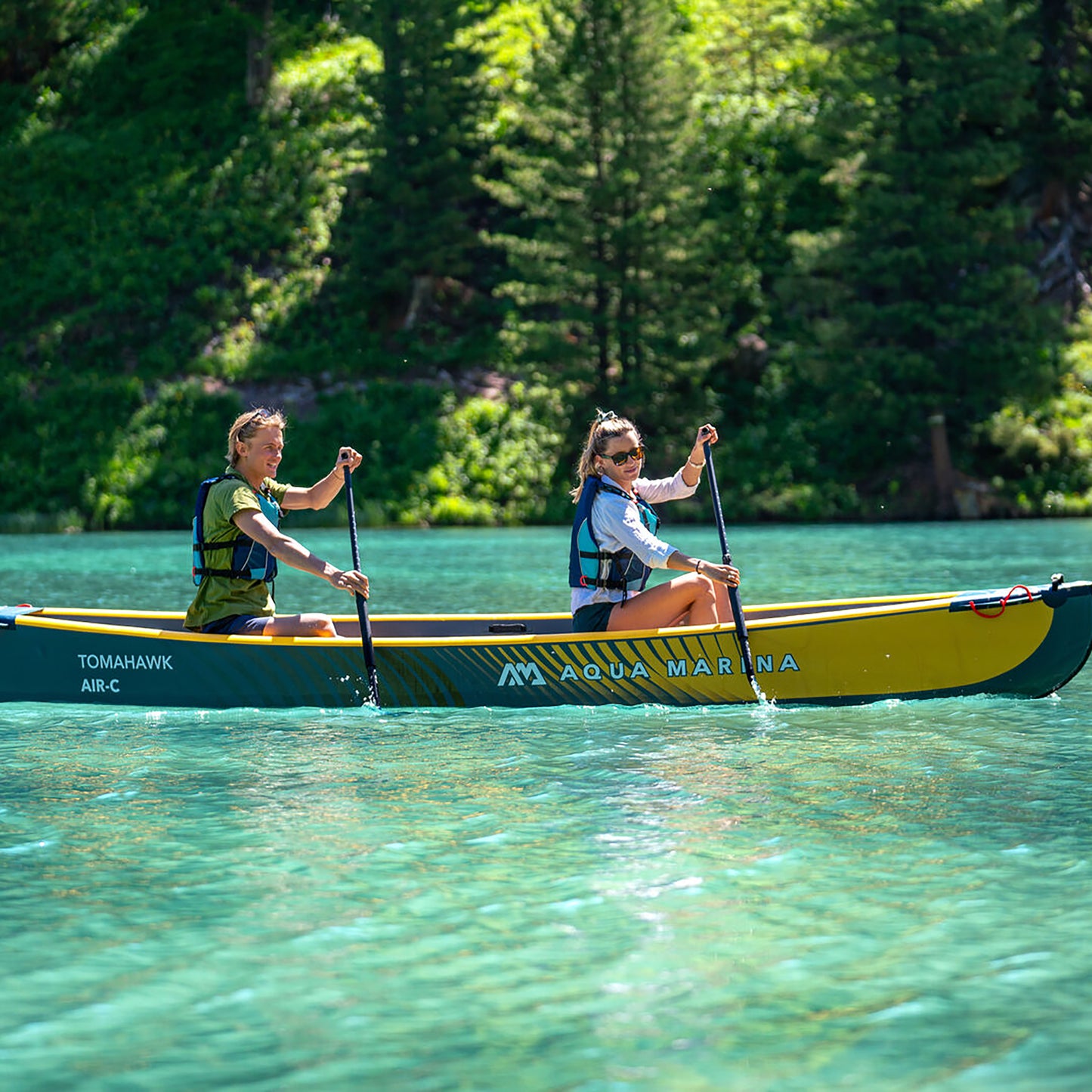 Aqua Marina - Canoë rapide Tomahawk 15'8" pour 2/3 personnes 