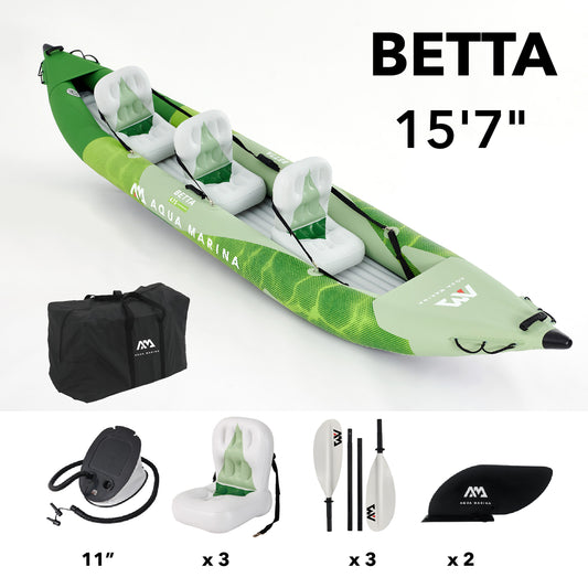 Aqua Marina - BETTA-475 Recreational 3-person Kayak/Canoe