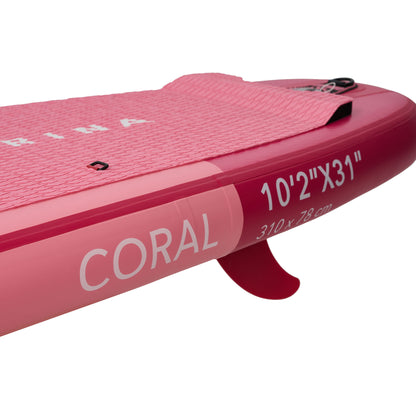 Aqua Marina - CORAL 10'2" (Raspberry) Advanced All-Around Inflatable Stand Up Paddle Board (iSup)