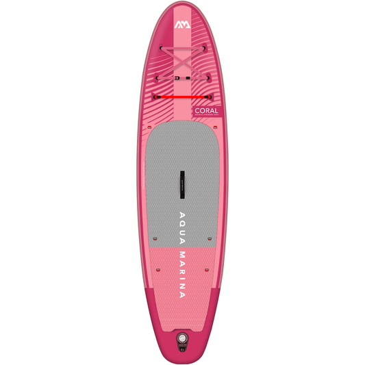 Aqua Marina - CORAL 10'2" (Raspberry) Advanced All-Around Inflatable Stand Up Paddle Board (iSup)