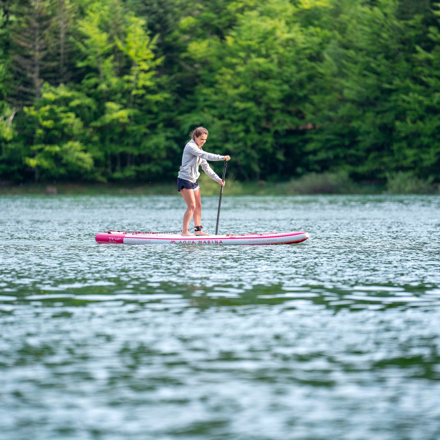 Aqua Marina - CORAL Touring (Raspberry) 11' 6" Inflatable Stand Up Paddle Board (iSup)