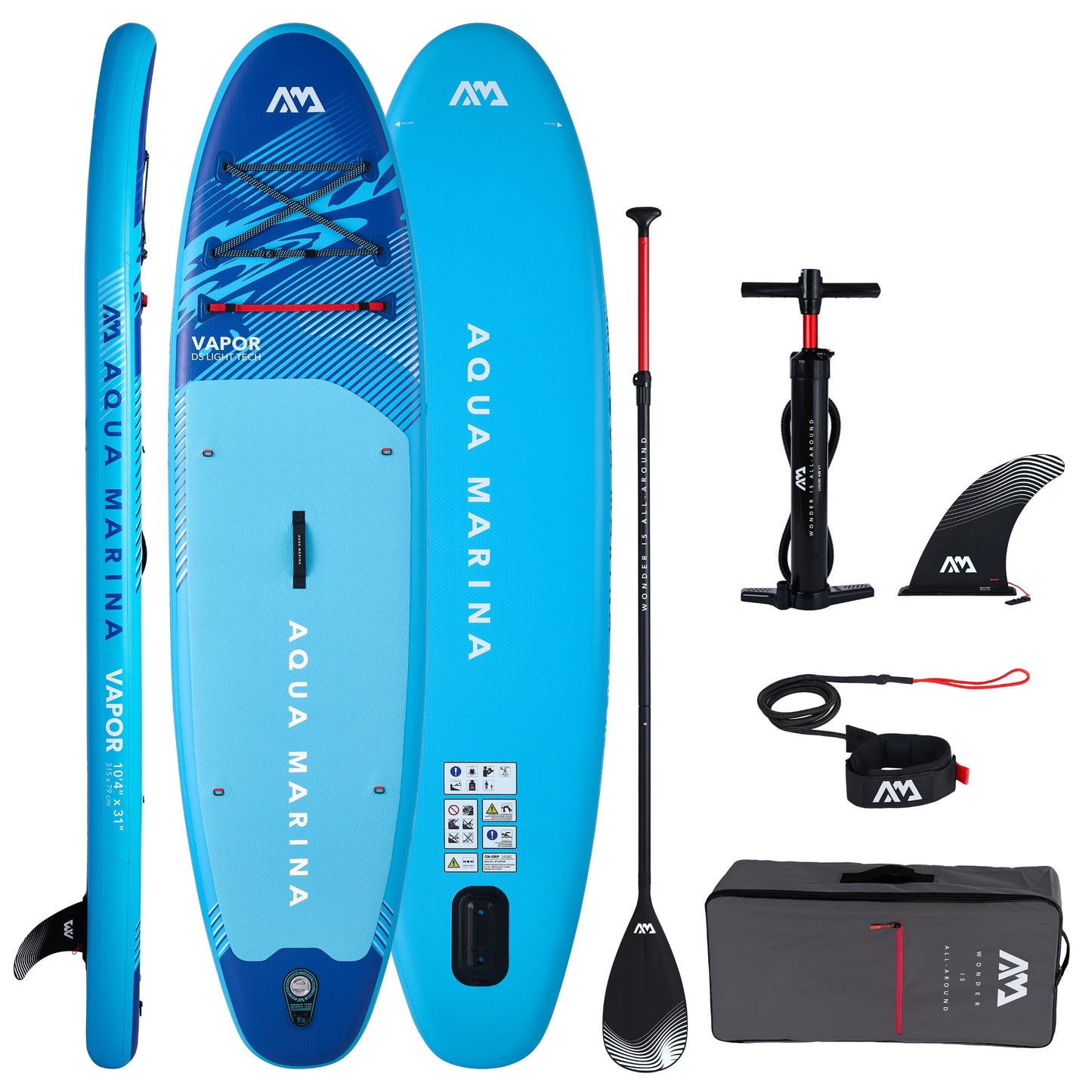 Aqua Marina - VAPOR 10'4" All-Around Inflatable Stand Up Paddle Board (iSup)