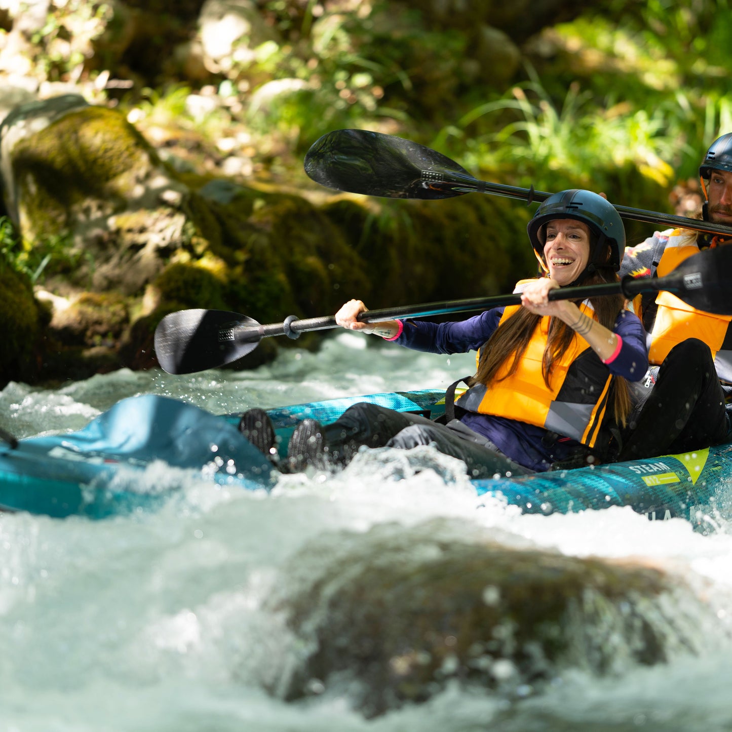 Aqua Marina - Kayak gonflable STEAM 412 13'6” pour 2 personnes 